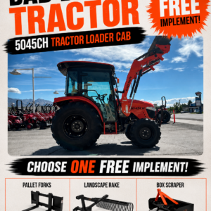 Bad Boy 5045CH 48HP Cab Tractor and Loader