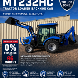 LS MT232HC TRACTOR LOADER BACKHOE CAB